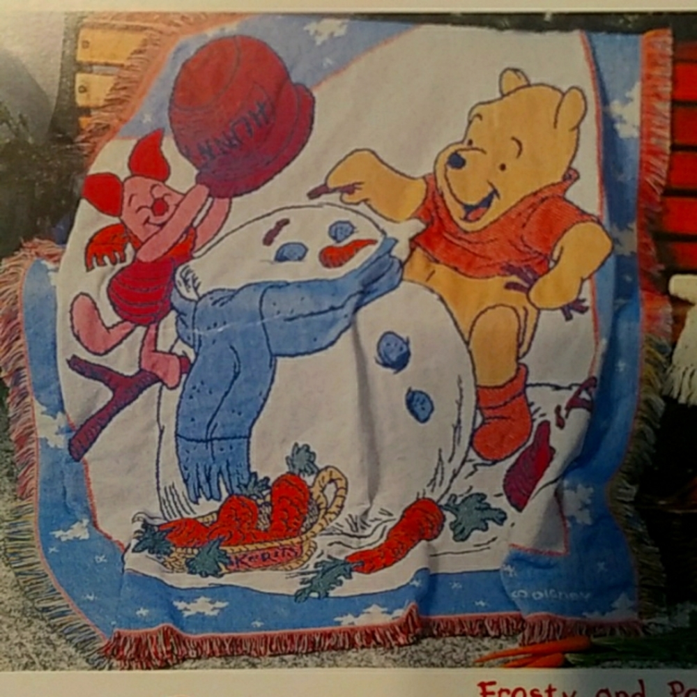 Vintage Beacon Disney Pooh throw, New in original package.